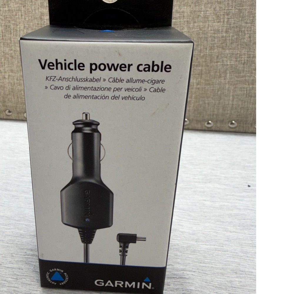 Garmin Vehicle Power Cable 010-11838-00 GPS Car Charger Adapter Black New